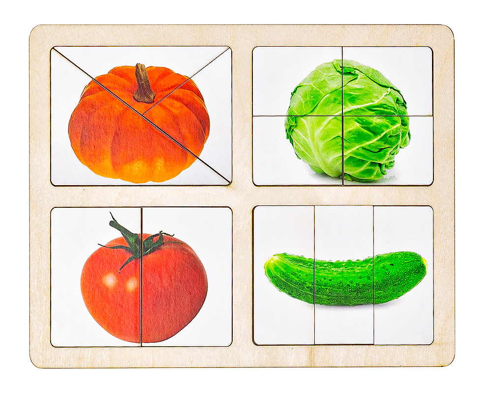 Разрезные картинки Овощи-1 - Смайл Декор